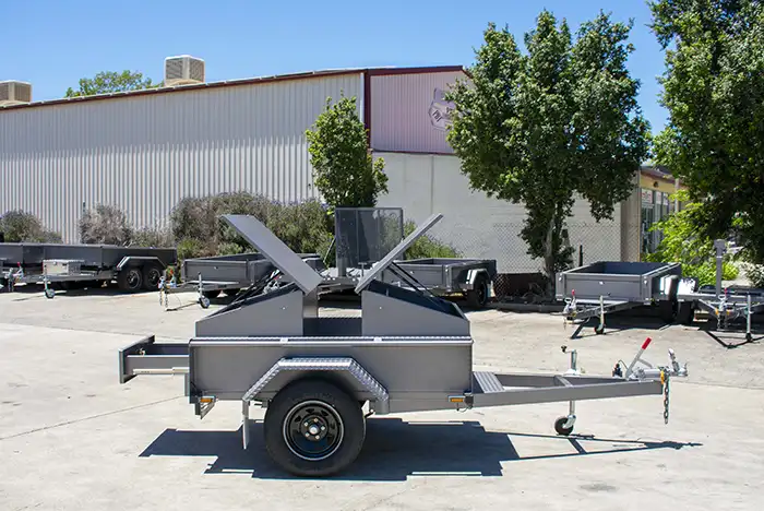 7x5 Open BBQ Trailer